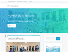 Tablet Screenshot of hotel-laracona.com